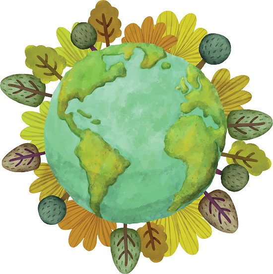 Earth Globe Illustration